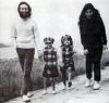 John Lennon, Yoko Ono and their children at Durness